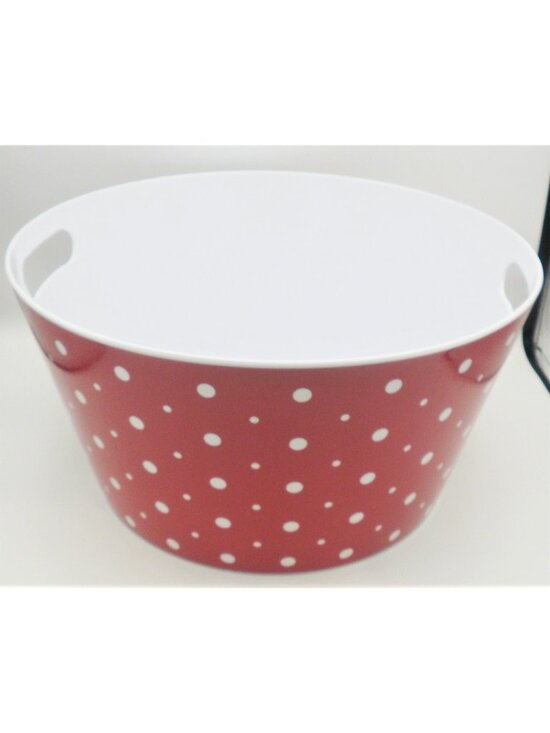 Temptations Other - Temptations by Tara Melamine Beverage Tote Red Polka Dot PPP-HB-712458